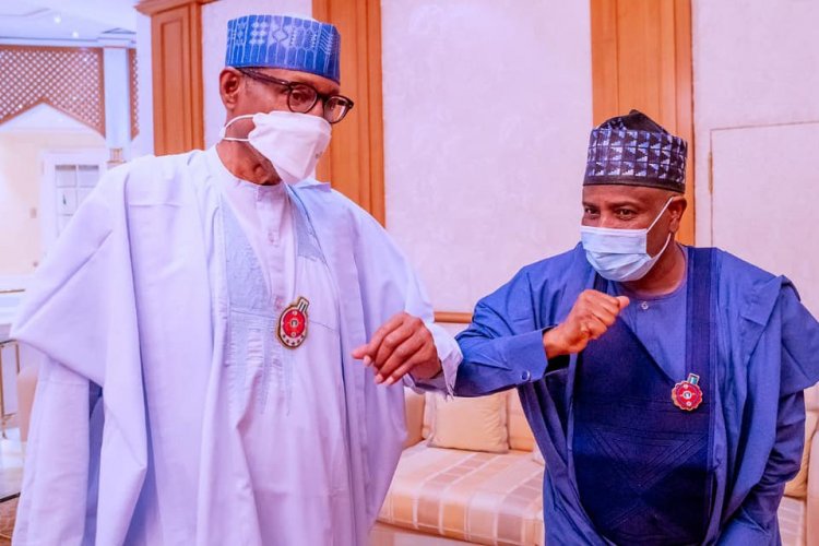 2023: Buhari Da Tambuwal Sun Yi Ganawar Sirri  A Fadar Shugaban Kasa