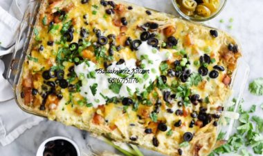 SWEET POTATO AND FLOUR WITH EGG SAUCE