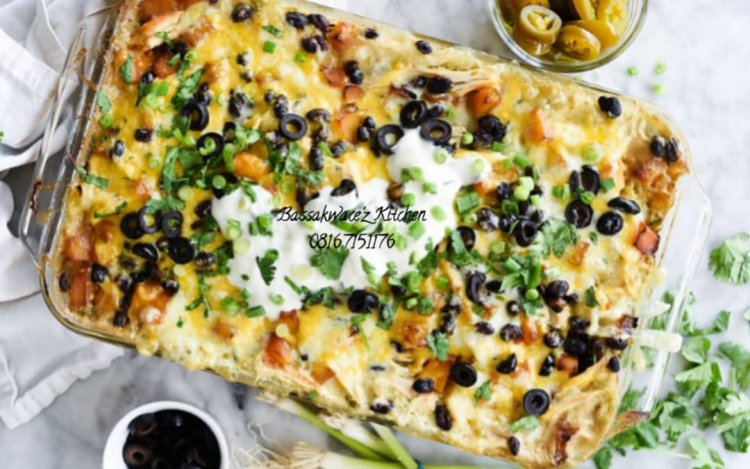 SWEET POTATO AND FLOUR WITH EGG SAUCE