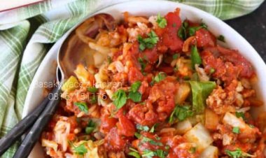 DAY 2: @RamadanKareem: HOW TO MAKE CABBAGE ROLL  CASSEROLE