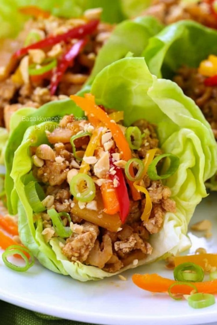 @RamadanKareem: CHICKEN LETTUCE WRAPS