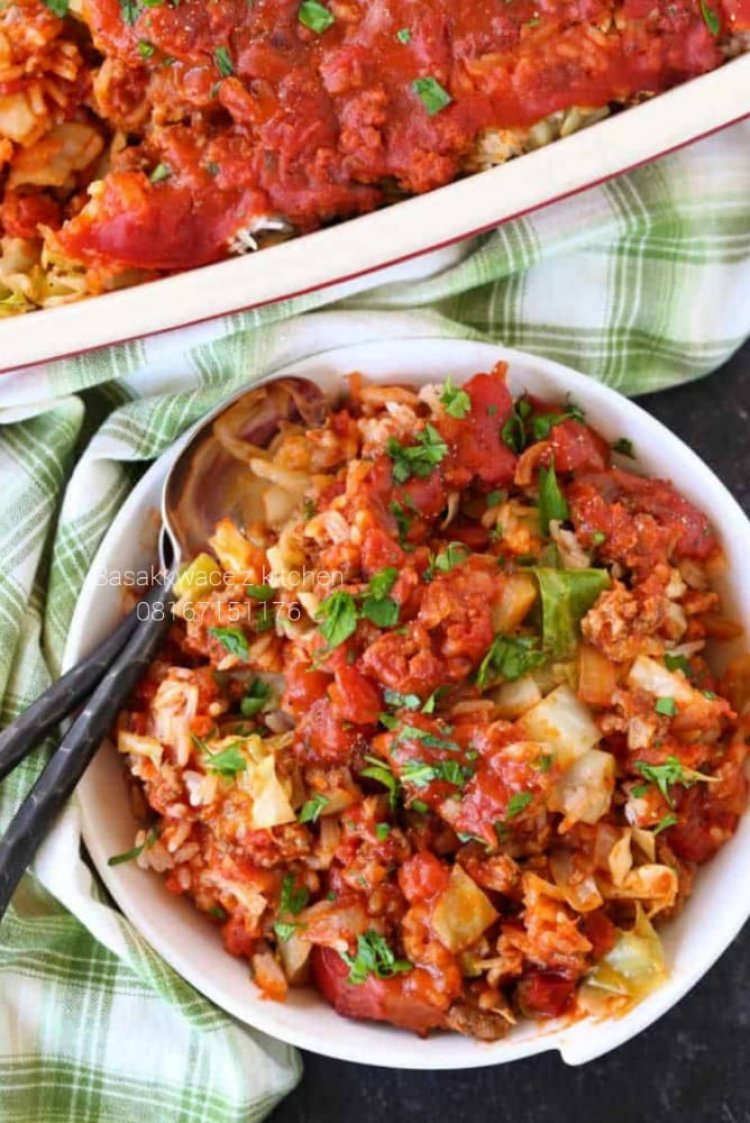 DAY 2: @RamadanKareem: HOW TO MAKE CABBAGE ROLL  CASSEROLE