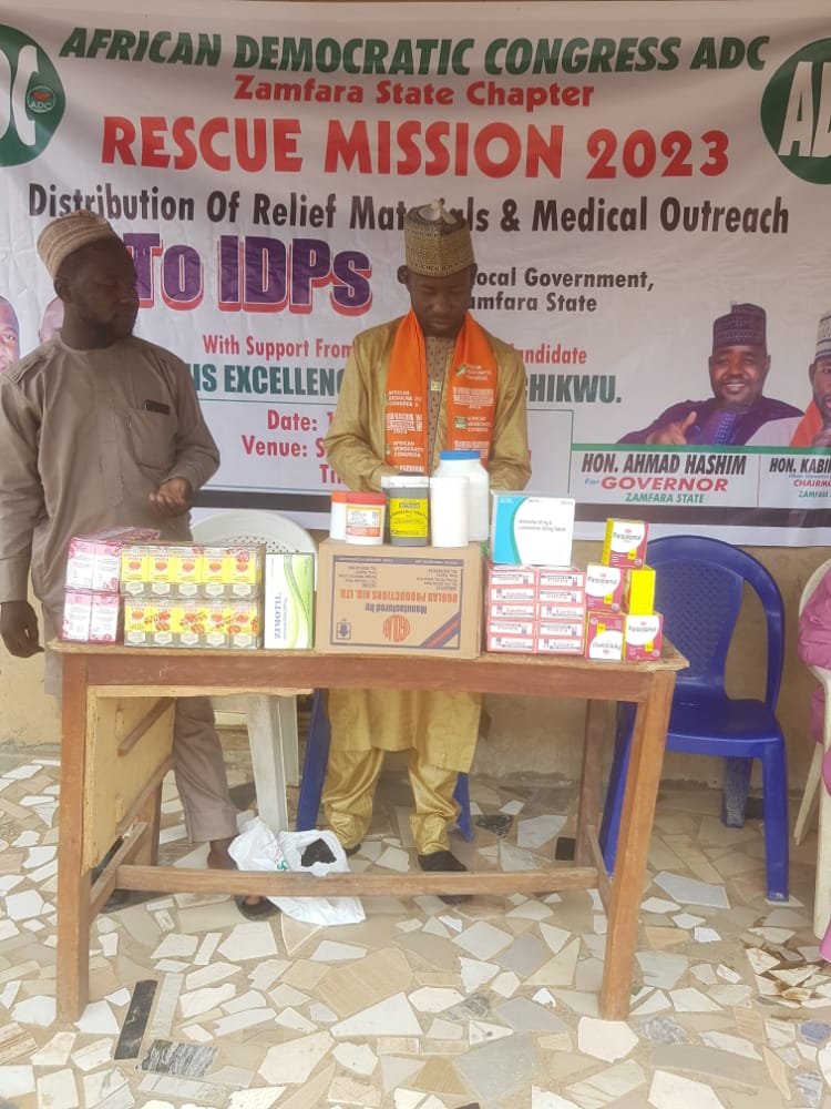 Zamfara ADC  Flaggs Off Medical Outreach To Over 200 IDP's