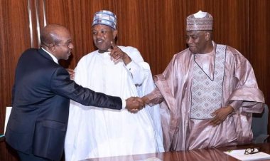 Buhari Ya Gana da Gwamnan CBN, Tambuwal, Bagudu Kan Karancin Naira 