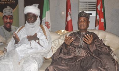 EMIRS OF GWANDU, ARGUNGU PAY SEN. WAMAKKO SALLAH HOMAGE IN SOKOTO