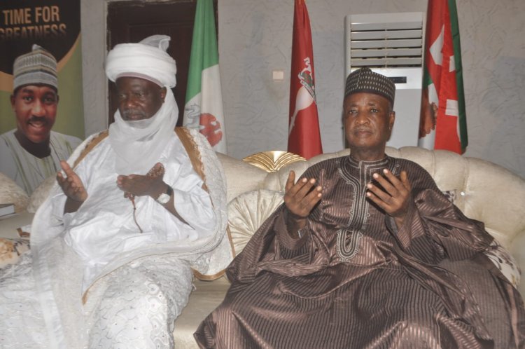 EMIRS OF GWANDU, ARGUNGU PAY SEN. WAMAKKO SALLAH HOMAGE IN SOKOTO