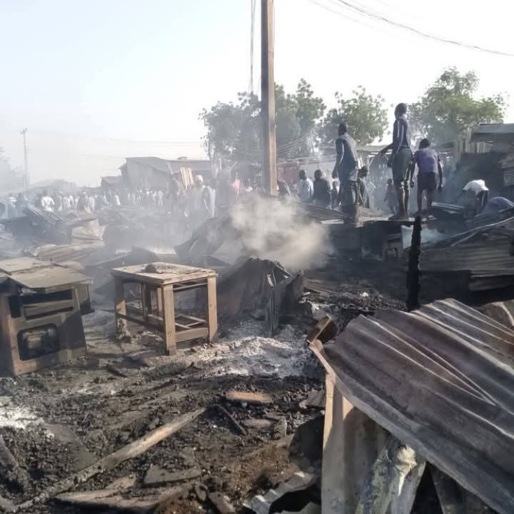 Fire Broke Sokoto Timber Market
